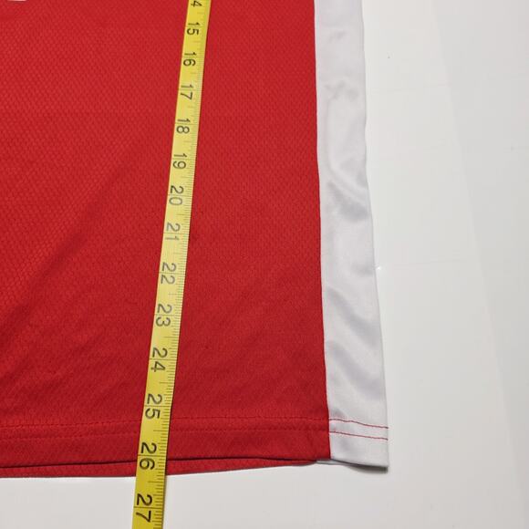 Arsenal Fly Emirates Jersey Victoria Concordia Crescit Adult Small Soccer Shirt - Picture 7 of 8